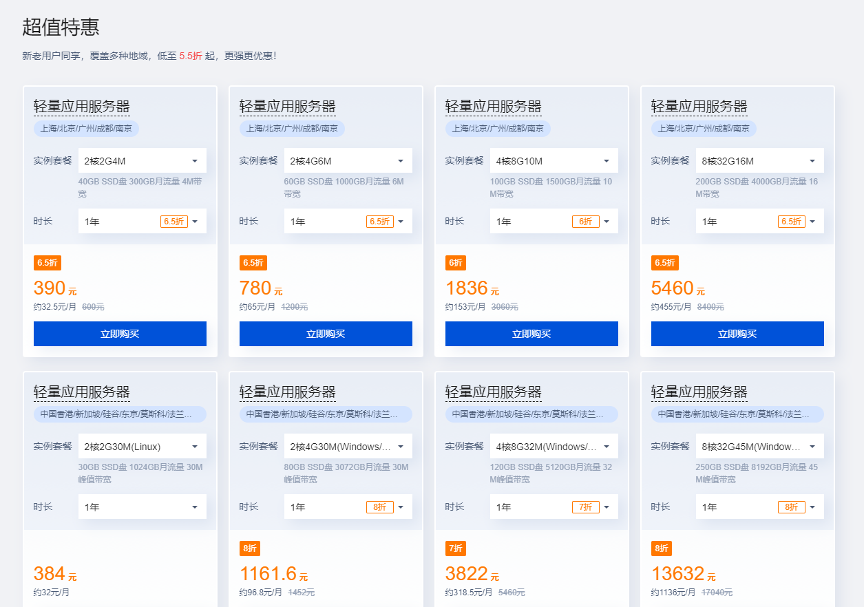 腾讯云：轻量应用服务器专场特惠，香港轻量秒杀特惠低至 6.5 折，2核2G4M 低至 58元/年,第3张